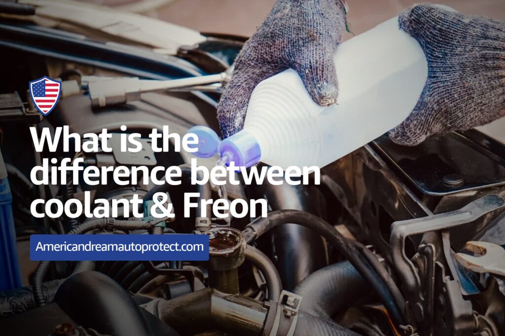 What is the difference between coolant and freon?