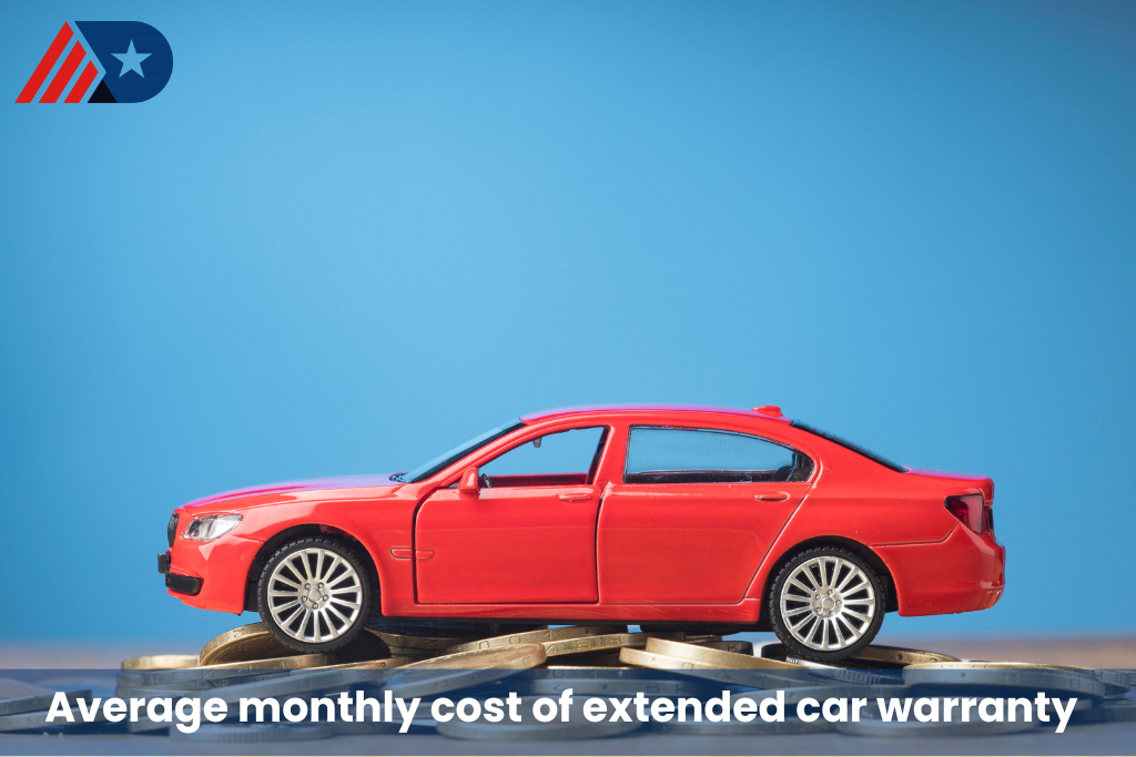 average monthly cost of extended car warranty